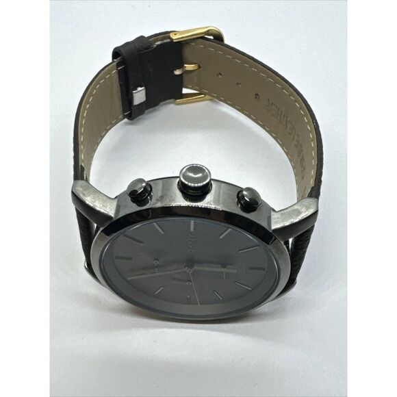 DKNY Soho NY2162 Men\'s Brown Leather Strap Analog Dial Quartz Wrist Watch JNA486 main image 5